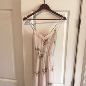 Pink Floral Maxi Dress
